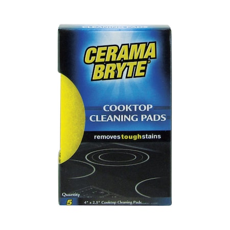 Cerama Bryte Cerama Bryte Delicate-Light Duty Cleaning Pad For Cooktop 4 in. L 5 pk 28512